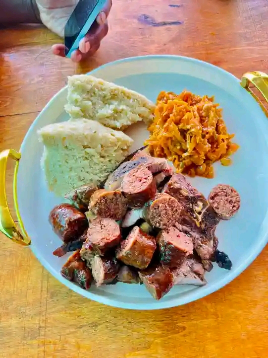 Idombolo, beef, and boerwors